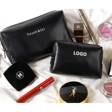 PU Leather Cosmetic Bag Clutch Bag with Large Capacity